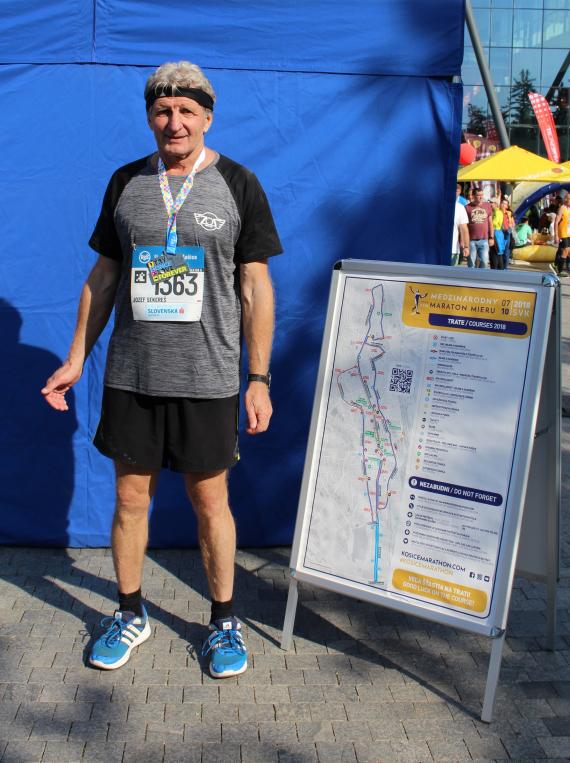 Jozef Sekereš na medzinárodnom maratóne v Košiciach. Jozef Sekereš na medzinárodnom maratóne v Košiciach.