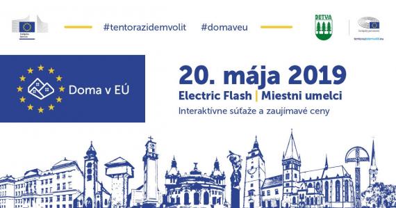 Nápis 20. máj 2019 - Electric Flash - Miestni umelci - Interaktívne súťaže a ceny Nápis 20. máj 2019 - Electric Flash - Miestni umelci - Interaktívne súťaže a ceny